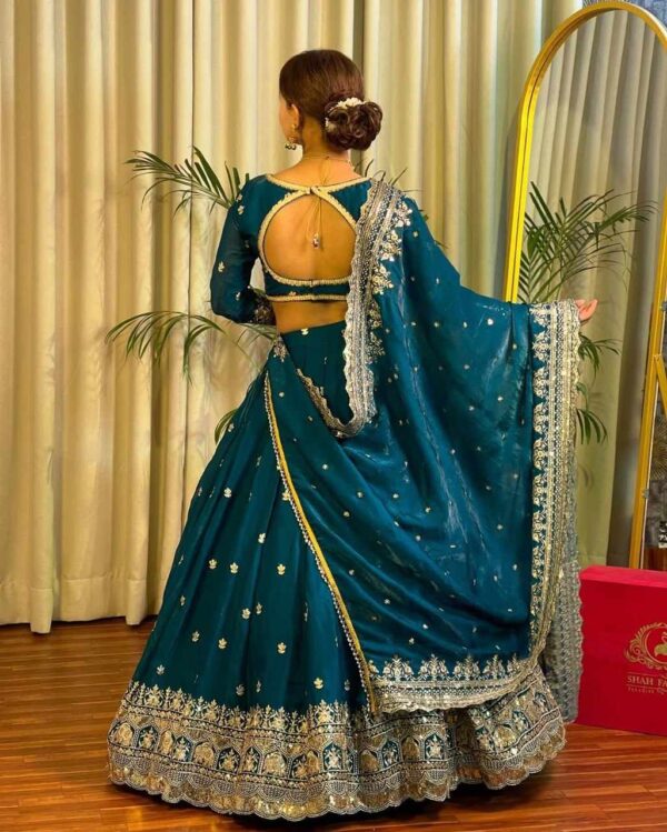 QRC 355 – JIMMY CHOO Designer Lehenga with Thread & Sequin Work