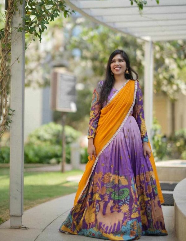 🌸 PC 478 Kalamkari Lehenga