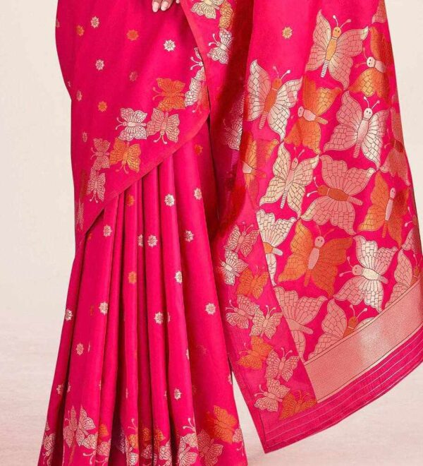 Soft Lichi Silk Saree with Jacquard Weaving (KPR 256 )