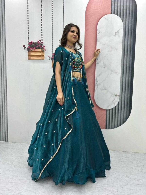 PC 501 – Premium Fendy Lehenga Set with Heavy Embroidery & Sequin Work